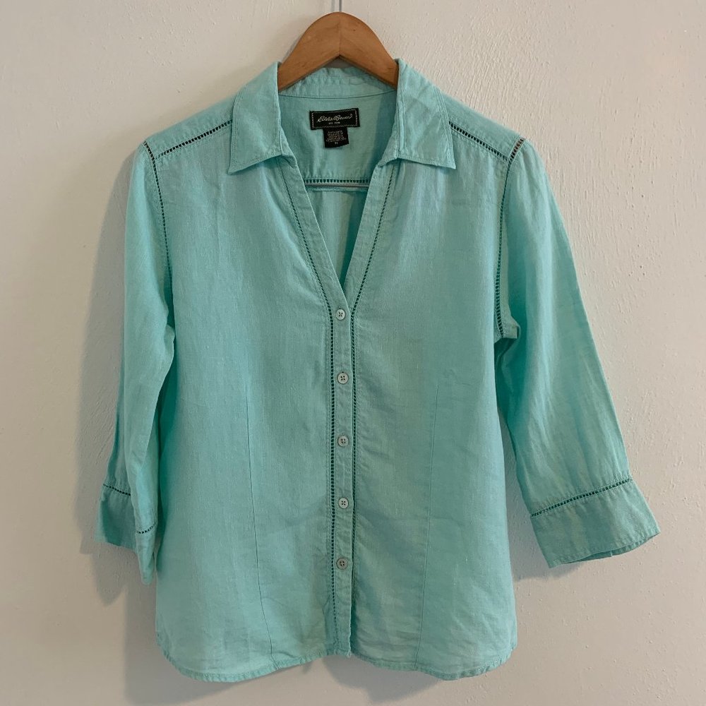 SALE☀️3/$20 Eddie Bauer Linen Top